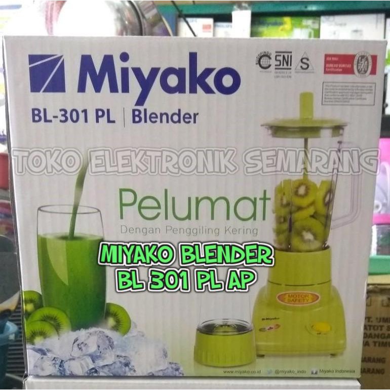 BLENDER MURAH MIYAKO BLENDER BL 101 301 102 PL PELUMAT 2 IN 1 BODY PLASTIK GELAS KACA / PLASTIK
