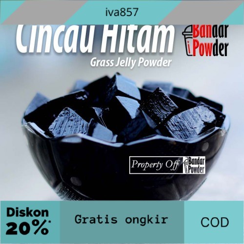 

PROMO Cincau Hitam Bubuk 1kg - Grass Jelly Powder 1 Kg - Topping Minuman GRATIS ONGKIR