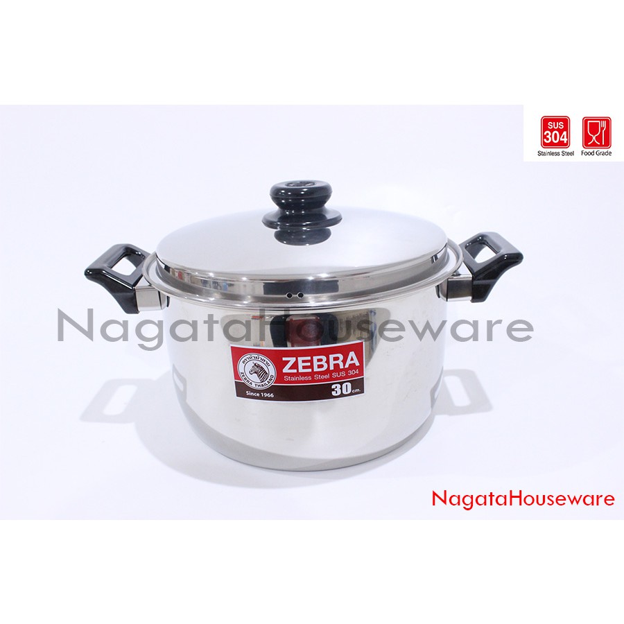 Panci Saus Stainless / Panci Masak / Panci Zebra Stenlis / Panci Sup Sop Kuah Sauce Pot Zebra M 30cm