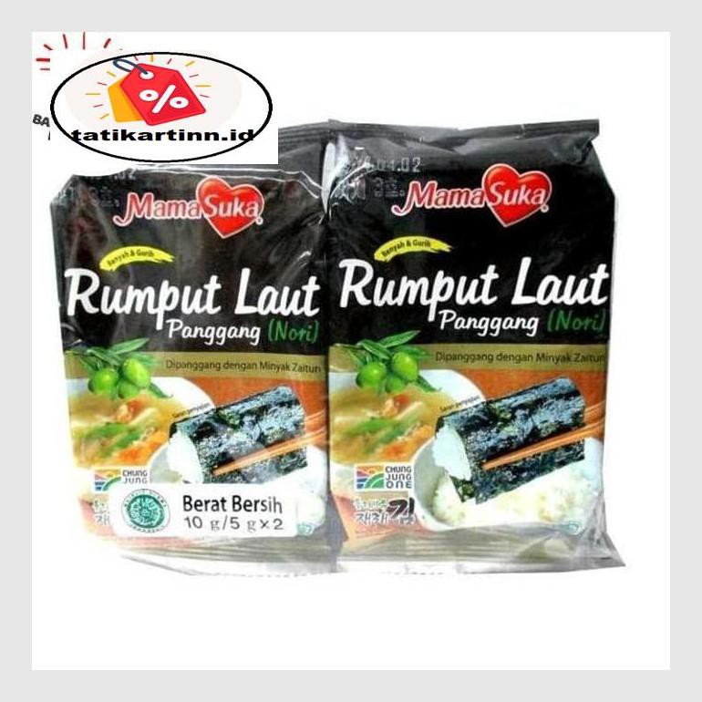 

S50Tat Mama Suka Rumput Laut Panggang (Nori) 1 Sachet 5Gram Atr05Ytt