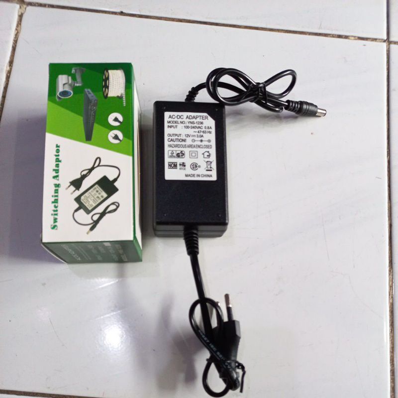 Adaptor Cctv 12V 3A bisa buat lampu Led/Dvr Cctv