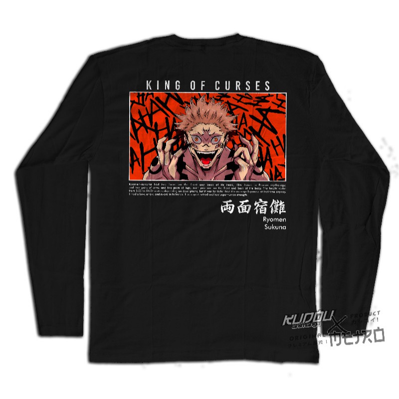 Longsleeve Sukuna King Curses Jujutsu Kaisen Anime Manga Premium