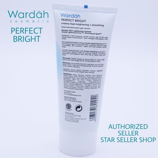 ORIGINAL Wardah Perfect Bright Creamy Foam Sabun Cuci Muka 60ML