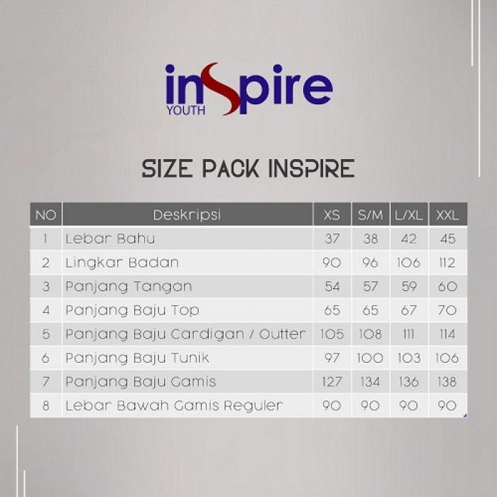 ORIGINAL TUNIK INSPIRE YOUTH ITU 048 48 ATASAN WANITA FASHION MUSLIM
