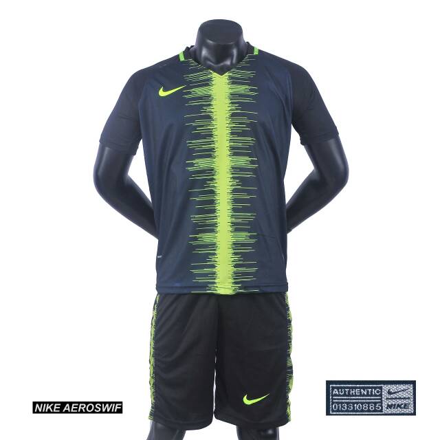 Jersey Baju Futsal Kostum Seragam Bola Tim Futsal NK Prancis1 Abu Hijau Termurah Terbagus Termurah