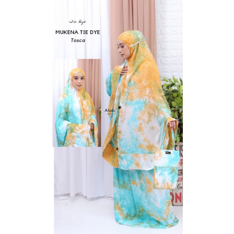 Mukena Tiedye Jumbo Rayon Janger Bali