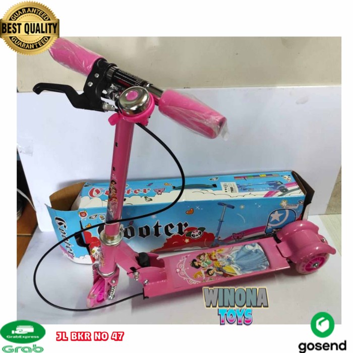 Scooter anak roda 3 tiga otoped skuter karakter