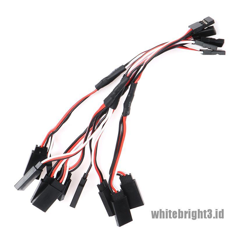 (white3) 5pcs Kabel Extension Servo Y 15cm Untuk JR RC