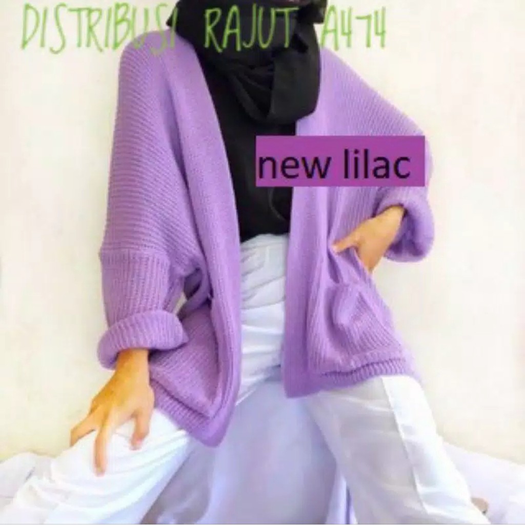 Locy Big Size XXL / Cardigan Rajut Wanita / Outer Rajut Polos Wanita / Cardigan Wanita Panjang