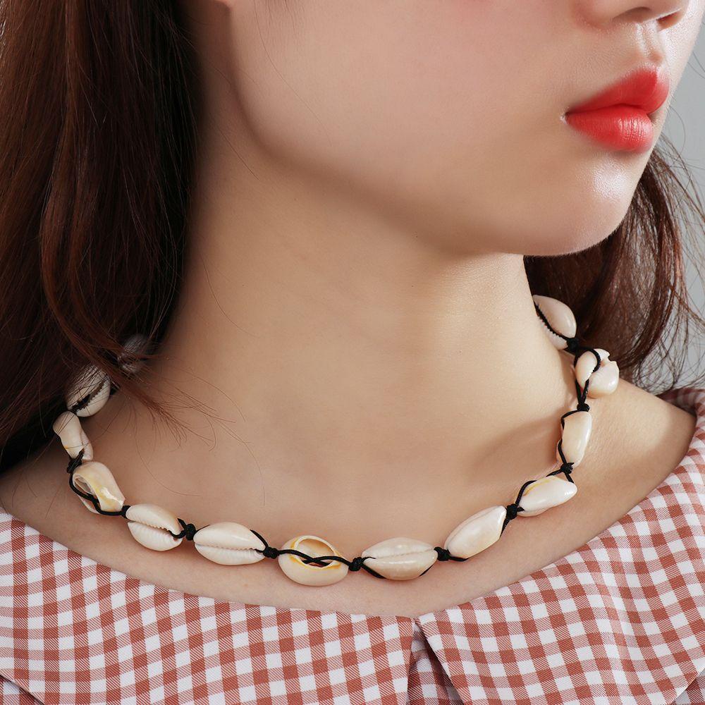 Lily Shell Kalung Fashion Wanita Musim Panas Pantai Kerang Rantai