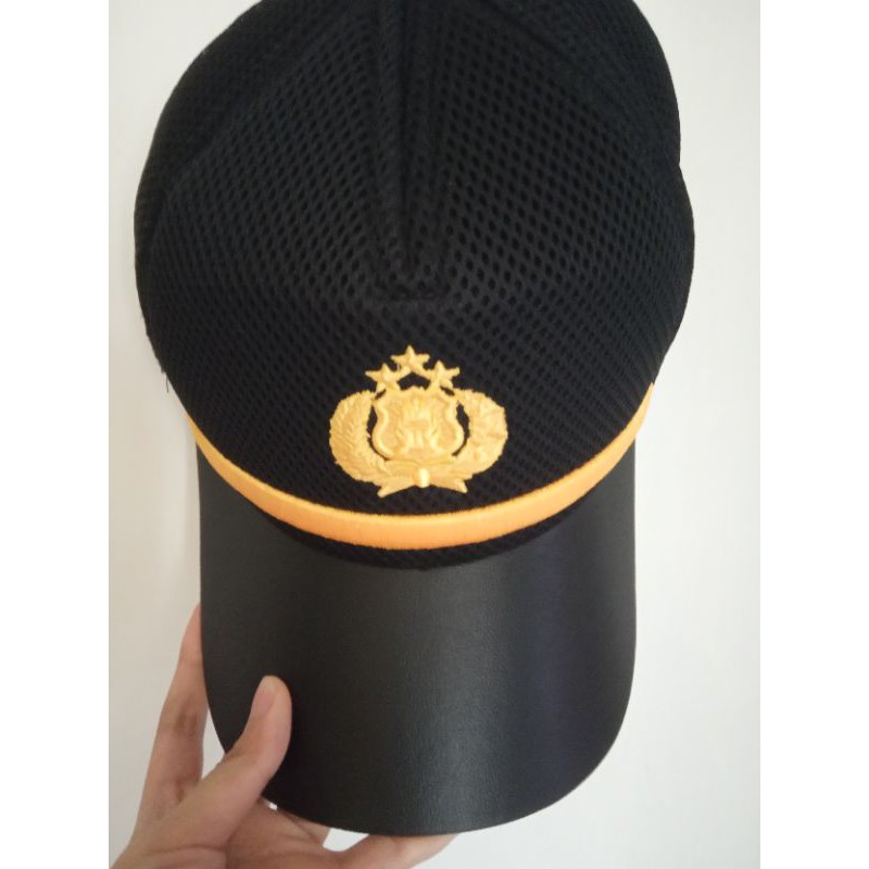 FIELDCAP PAMA POLISI TERBARU | JUAL TOPI JARING POLISI EMBLEM VELCRO | PILKEP PAMA POLRI