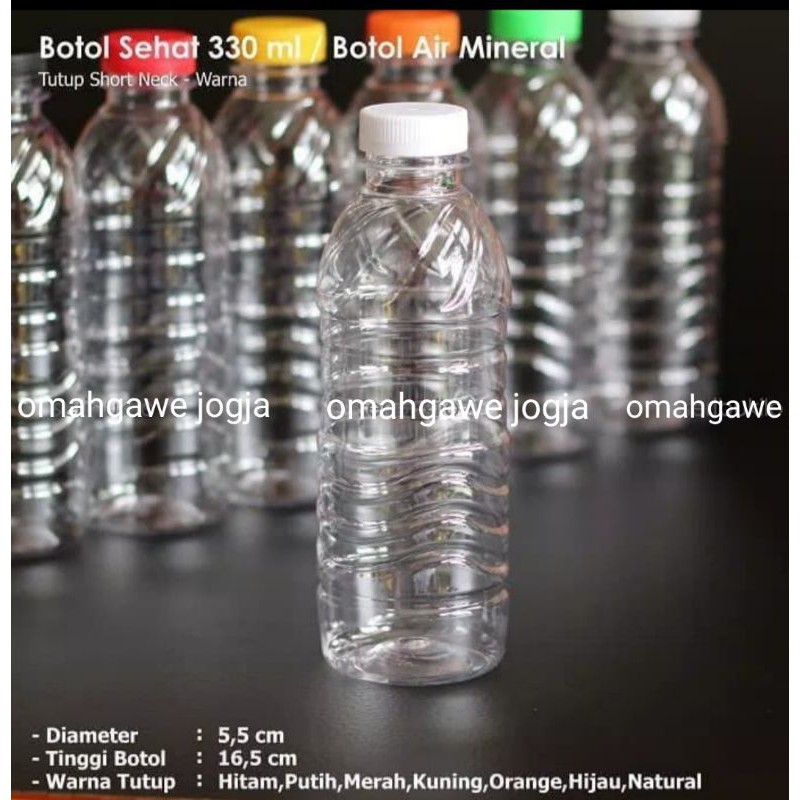Botol Sehat 330 ml / Botol AMDK 330 ml / Botol aqua 330ml / Botol plastik 330ml