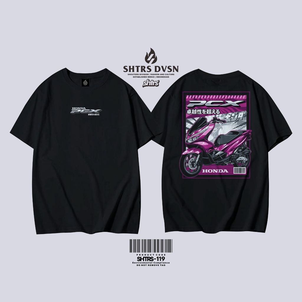 Baju Atasan Kaos Distro Motor Pria Lengan Pendek Terbaru Keren 2022 Honda PCX 150