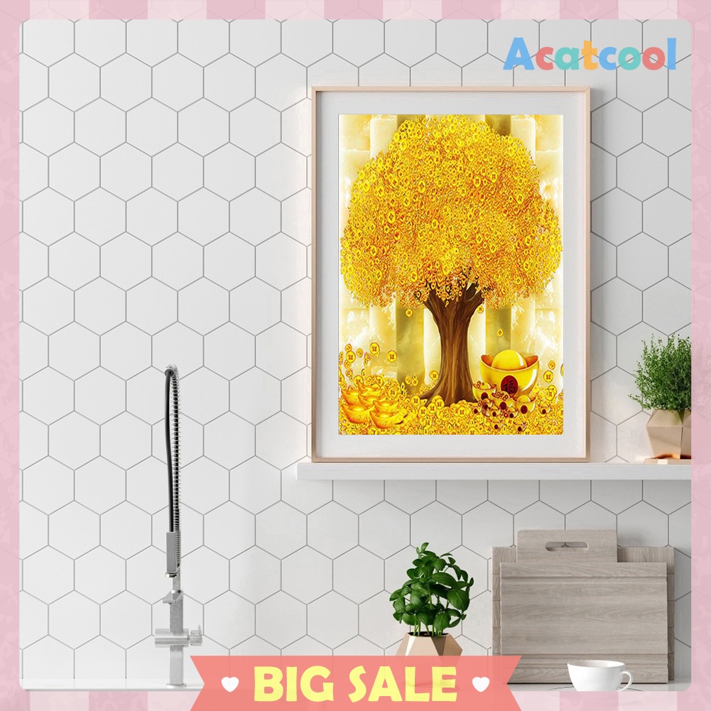 Money Tree Resin Diamond Painting 5D DIY Full Round Drill Rhinestone Mosaic