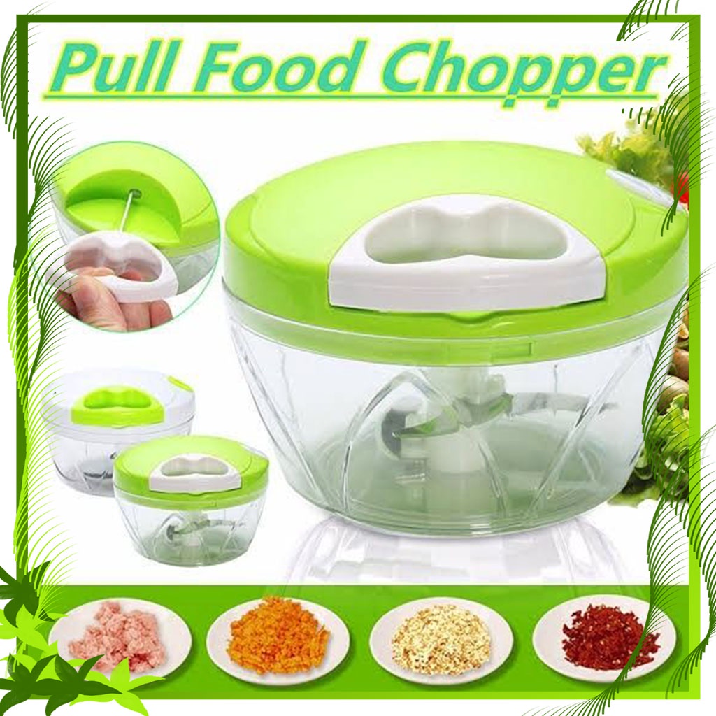 Blender Tarik Manual Speedy Chopper / Blender Tangan Manual / Alat Pemotong Bawang Sayur Chopper Blades Kitchen / Pemotong Sayuran Buah Dan Bumbu Serbaguna / Alat Pencacah Bumbu Dapur