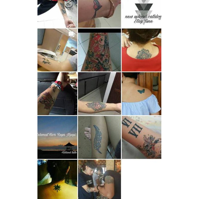 Kikland Tato Tattoo Temporary Premium Hasil Seperti Asli Shopee Indonesia