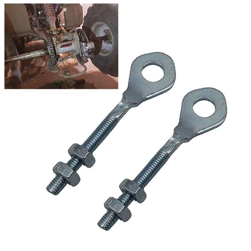 Lanfy Chain Adjuster Stainless Steel 2Pcs/Set Untuk 50CC 70CC 90CC Perlengkapan Motor Aksesoris Motor ATV 12mm Top Chain Device