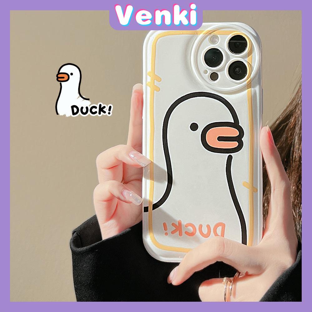 iPhone Case TPU Silicone Soft Case Airbag Shockproof Protection Camera Cute Cartoon Duck Style Compatible For iPhone 11 Pro Max 13 Pro Max 12 Pro Max 7Plus xr XS Max