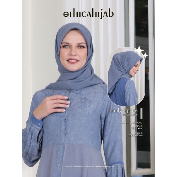 [READY] KERUDUNG ETHICA EMILY SQUARE FOREST GREEN SILVER SILVER SAGE FAWN BARK ADOBE ROSE WHINE
