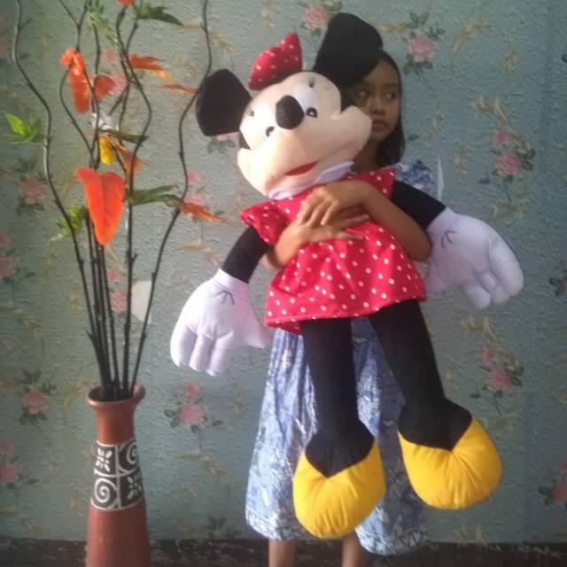 Boneka mickey mouse / minnie mouse jumbo