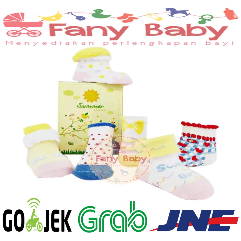 Happy Baby Socks Summer / Kaos Kaki Bayi Antislip 0-6 &amp; 6-12bln