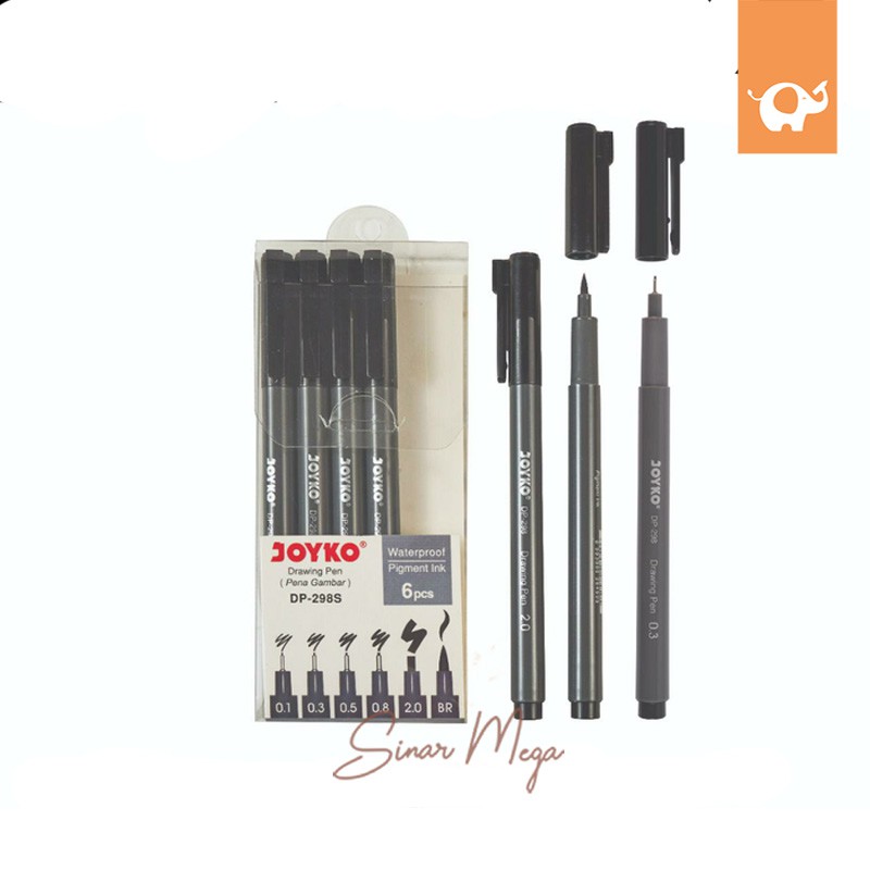 Jual Joyko Drawing Pen Set (Isi 6) DP298S Indonesia