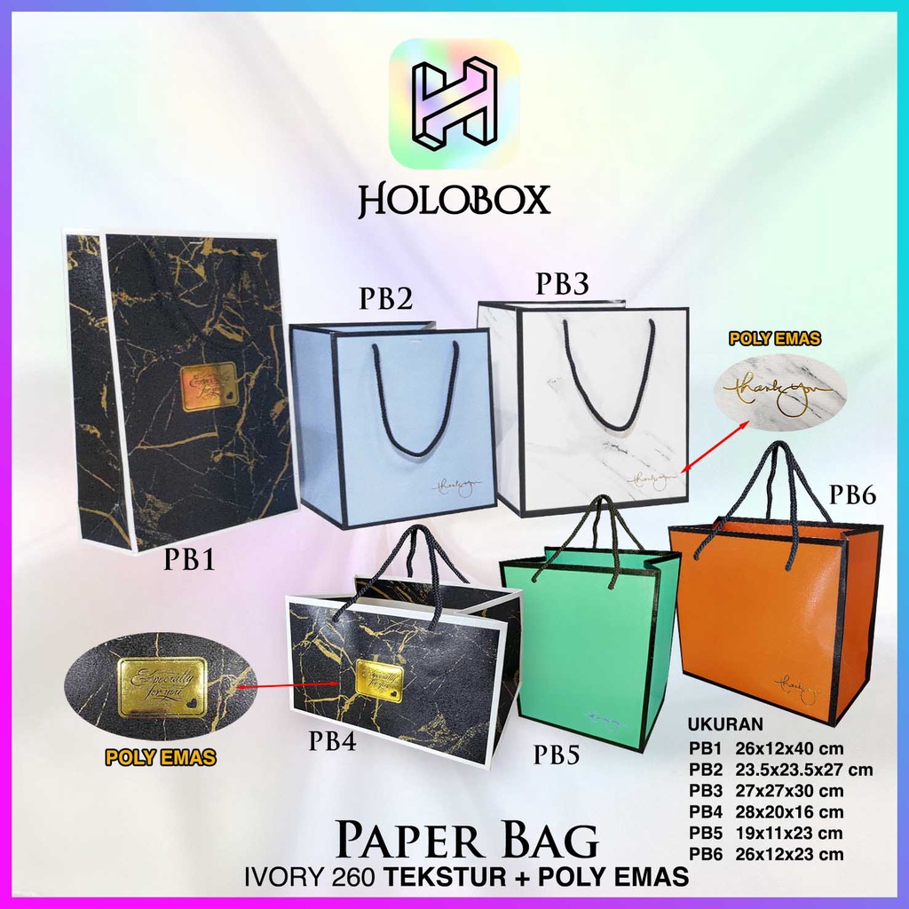 

Paper Bag Kado Aesthetic / Paper Bag Jumbo / Gift Bag / PB1
