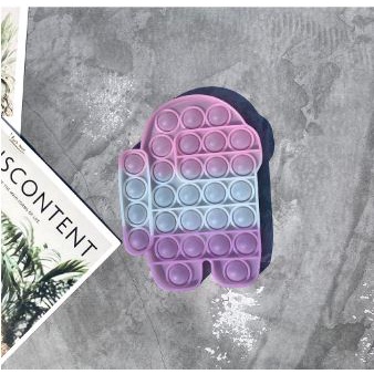 (BISA PILIH MOTIF) Pop it unicorn among us uv light berubah warna / Mainan Pop It Karakter Fidget Push Pop It Among Us Unicorn Ice Cream Pop Its Mainan Anak POP IT PUSH Fidget Toys Rainbow Unicorn Mainan Anak Stress Relieve GoBang Toy-5