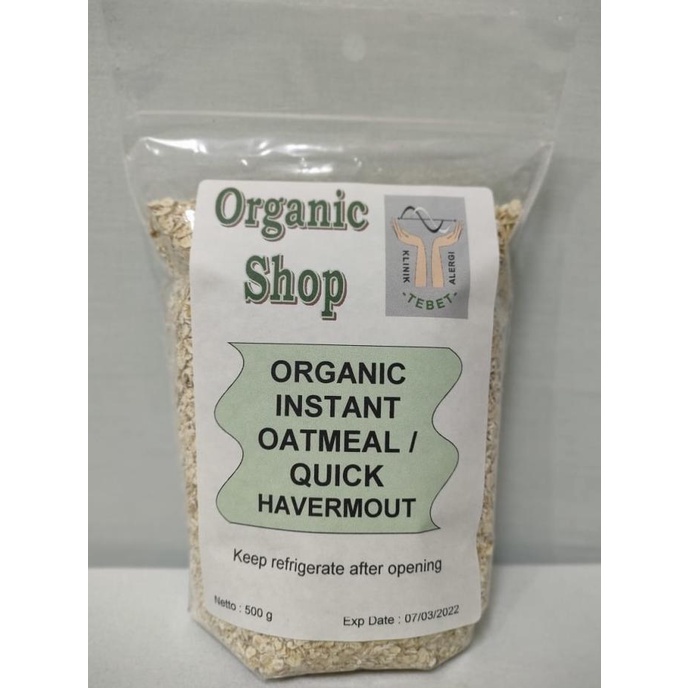 

Diskon Organic Instant Oatmeal / Quick Havermout 500 gr Diskon
