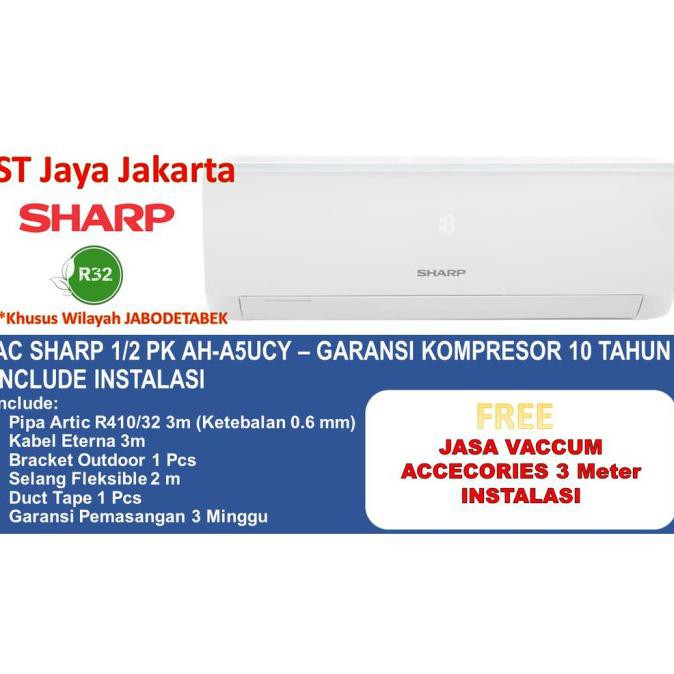 - 5Ucyn 1 2 340W Sharp Ac Ah Pasang Pk 1 2Pk 05Pk 5Ucy Low Watt Terlaris