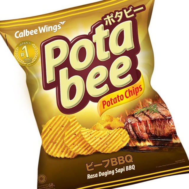 Potabee Reguler Bbq Beef 68gr