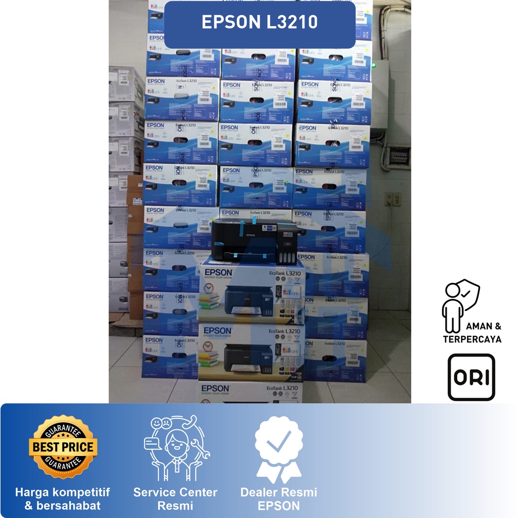 MDN PRINTER EPSON L3210 L-3210 L 3210 3 IN 1 PENGGANTI EPSON L3110 Print Scan Copy A4 All in One Garansi RESMI