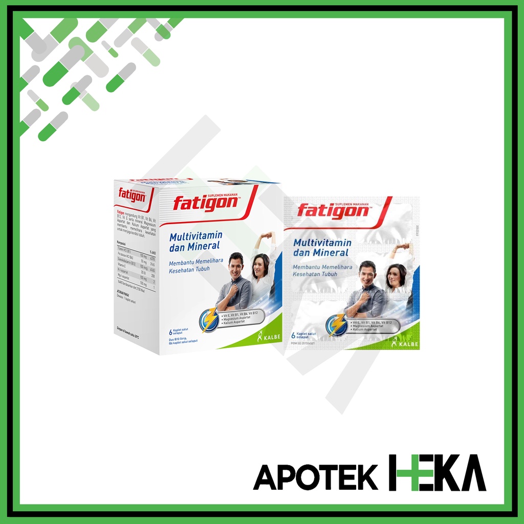 Fatigon Multivitamin dan Mineral 1 Box isi 10x6 Kaplet (SEMARANG)