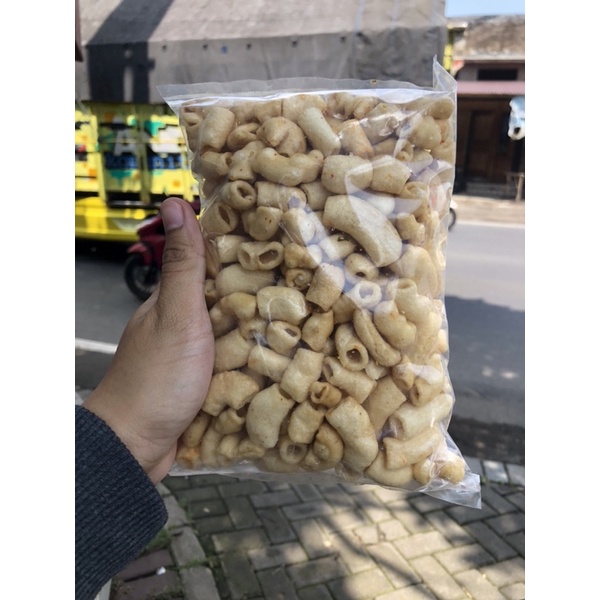 makaroni ori asin jadul, jajan jadul, makaroni pedas