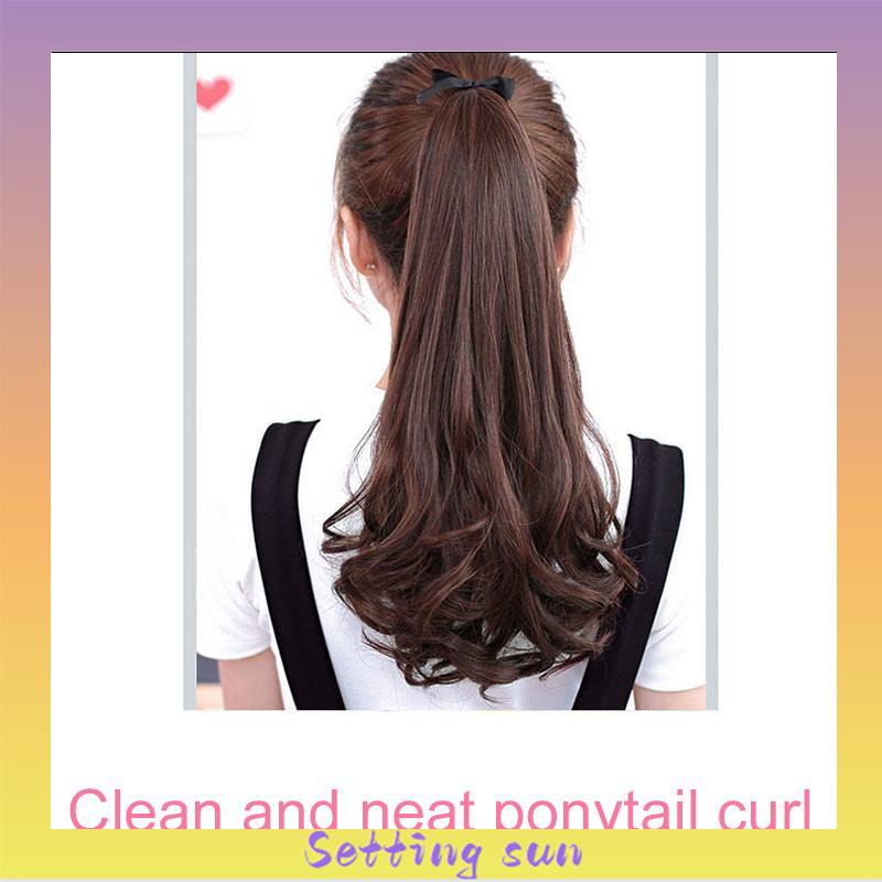 Wig Ponytail Anak -Anak dan Kuncir Kuncir Jendak Bahan Sintetis Dengan Klip  TN