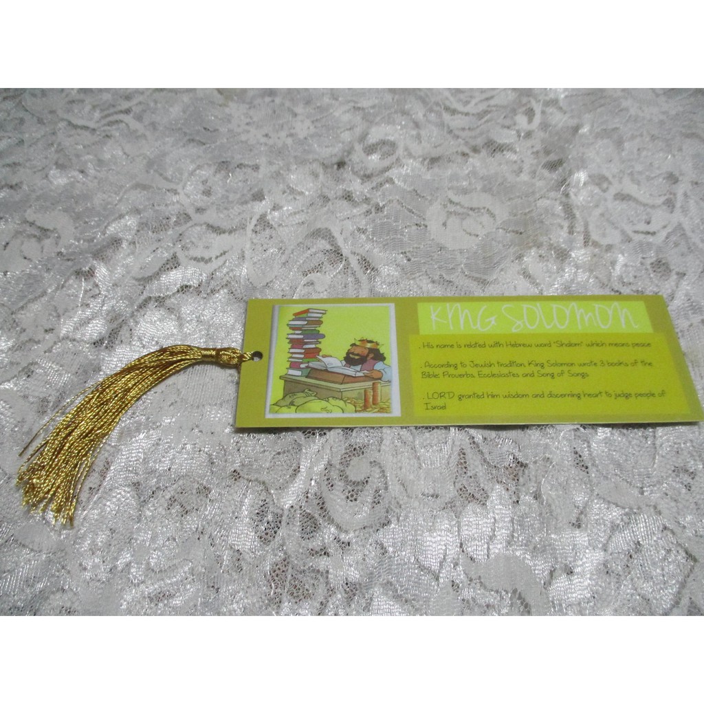 

Christian Bookmark - King Solomon