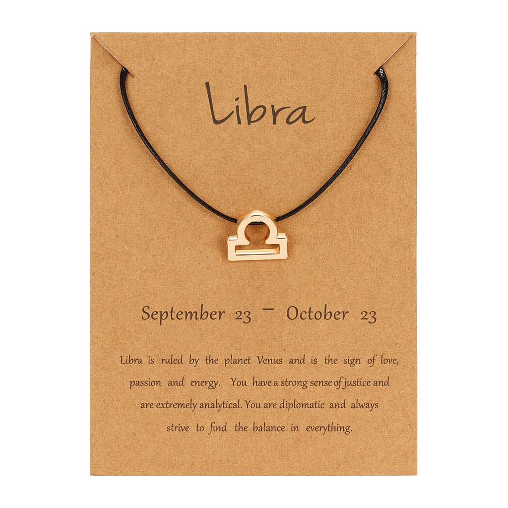 Gelang Tangan Tali adjustable Motif Zodiak Untuk Pasangan Pria / Wanita