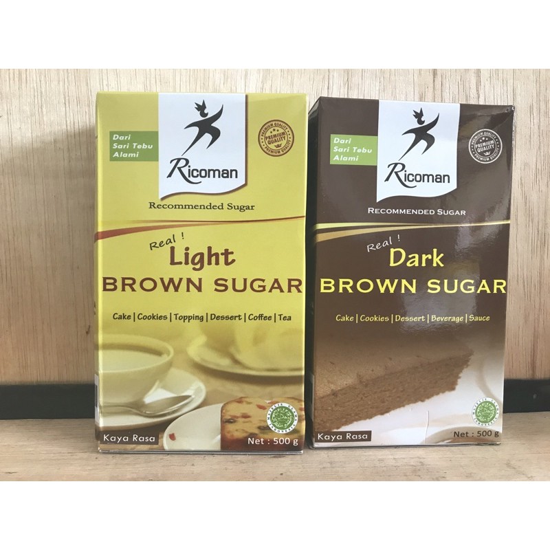 

Ricoman Light dan Ricoman Dark Brown Sugar 500gr