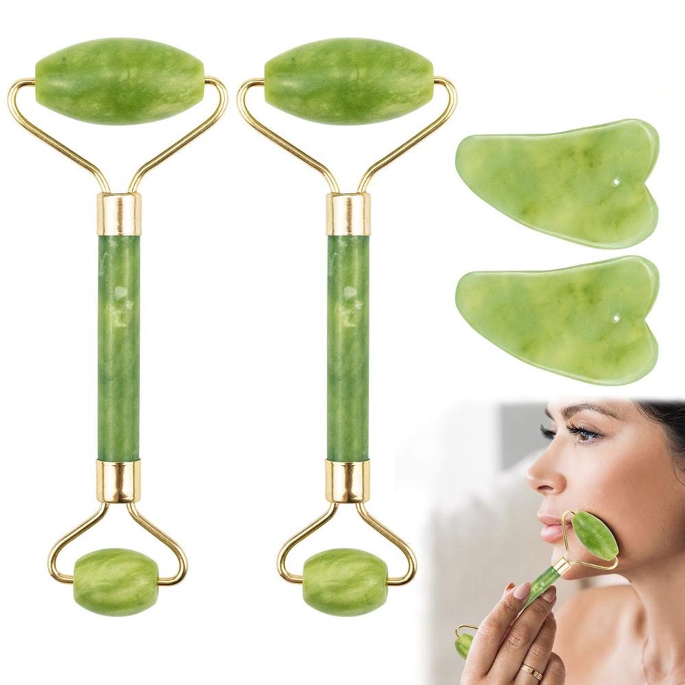 【GOGOMART】Ecoco Jade Roller Pijat Muka Tirus Facial Face Massage