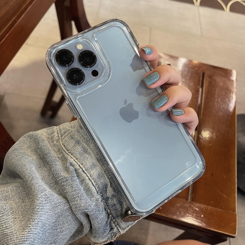 (2 Gen) Hard Case Silikon Transparan Untuk compatible for Iphone 13 Pro Max 12 11 Pro Max Xs Max Xr X 7 + 8 Plus