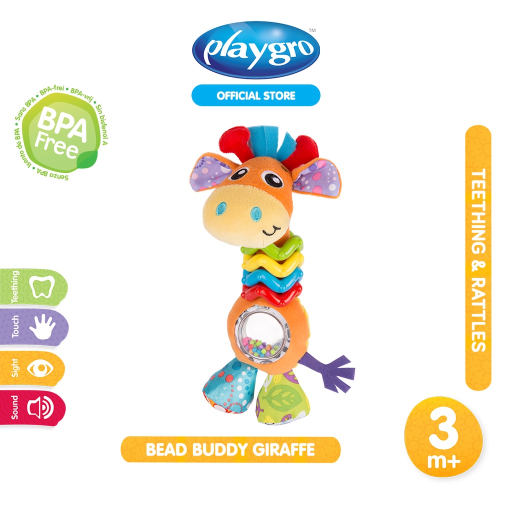 MAI609 PLAYGRO MAINAN ANAK BEAD BUDDY GIRAFFE