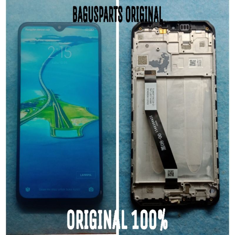 LCD TS TOUCHSCREEN FULLSET FRAME XIAOMI REDMI 9 ORIGINAL ASLI COPOTAN