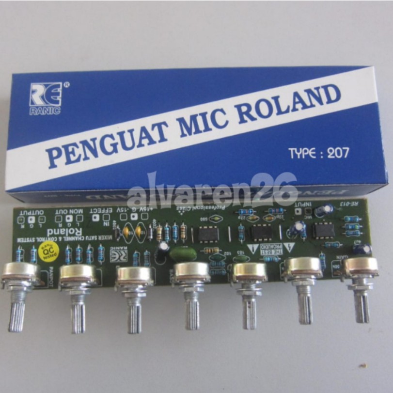 Kit Penguat Mic Roland Mixer Rolland
