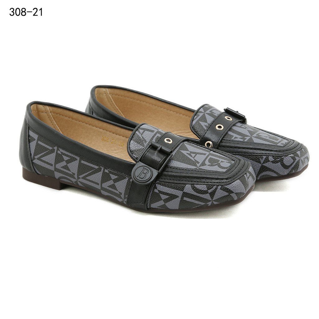 Bonia Buckle-Embllished Loafers 308-21