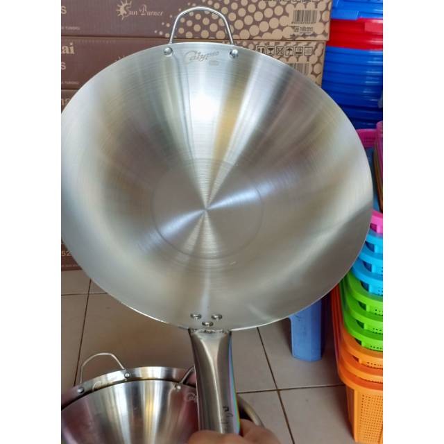 Jual Calypso Kuali Wajan Gagang Stainless Steel Uk Cm Shopee Indonesia