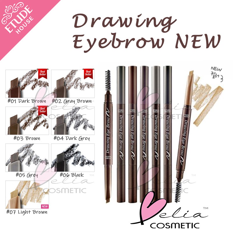 Belia Etude House Ori Drawing Eyebrow New Pensil Alis Shopee Indonesia