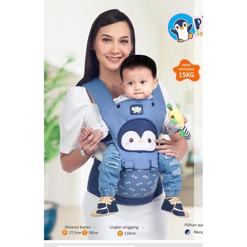 Promo !! PROMO 3.3!!! Baby Joy Gendongan Hipseat Pinguin Series BJG3038 - Gendongan hipseat baby joy baru series pinguin