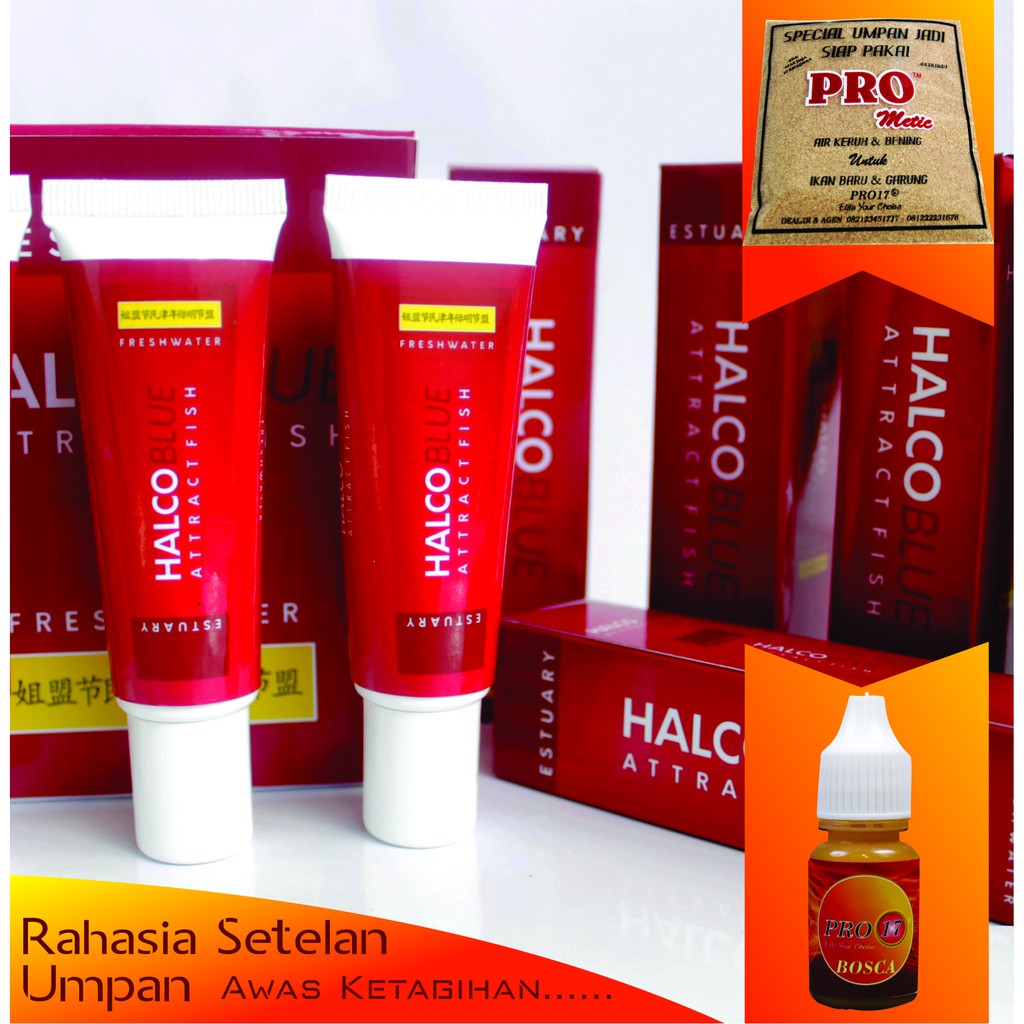 Rahasia Umpan Pancing HALCO RED BLUE PRO MATIC