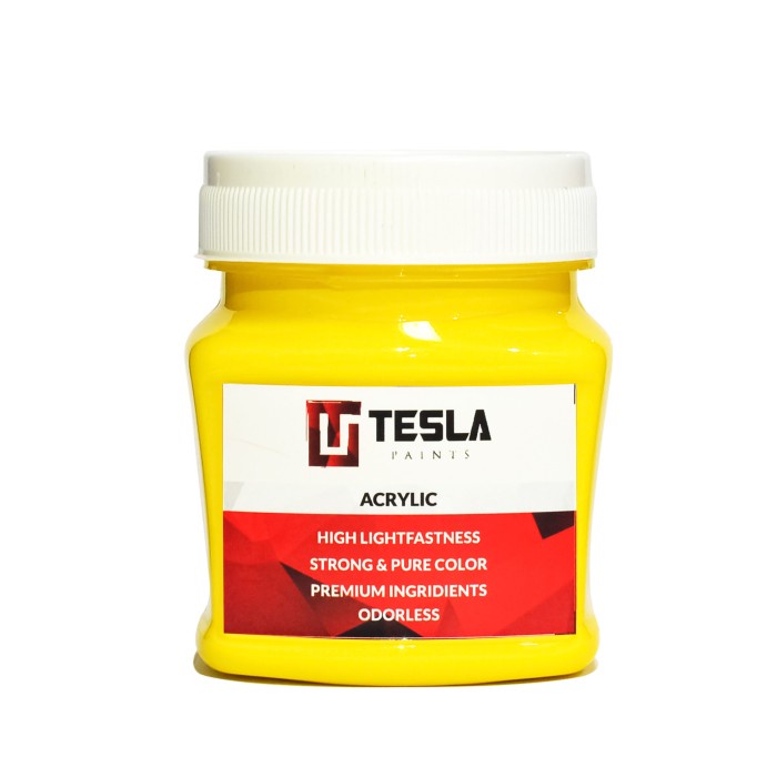 

(DISKON TERMURAH) Tesla Paints - Acrylic Paints / Cat Akrilik YELLOW 125ml