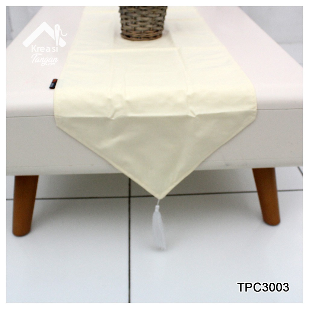 Taplak Meja Polos Table Runner POLOS Ukuran 105x30 &amp; 150x35 (TPC3003)